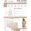imageCicy Bell Womens Summer Smocked Romper Ruffle Sleeve Square Neck Flowy Short Jumpsuit Beach Vacation OutfitsKhaki