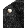 imageCicy Bell Womens Tweed Summer Shorts High Waisted Wide Leg Dressy Casual Shorts with Front PocketsBlack White