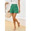 imageCicy Bell Womens Tweed Summer Shorts High Waisted Wide Leg Dressy Casual Shorts with Front PocketsGreen