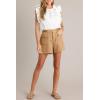 imageCicy Bell Womens Tweed Summer Shorts High Waisted Wide Leg Dressy Casual Shorts with Front PocketsKhkai