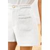 imageCicy Bell Womens Tweed Summer Shorts High Waisted Wide Leg Dressy Casual Shorts with Front PocketsWhite