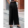 imageCicy Bell Womens Wide Leg Dress Pants Elastic High Waist Pleated Work Pants Business Casual TrousersBlack