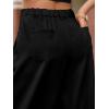 imageCicy Bell Womens Wide Leg Dress Pants Elastic High Waist Pleated Work Pants Business Casual TrousersBlack
