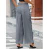 imageCicy Bell Womens Wide Leg Dress Pants Elastic High Waist Pleated Work Pants Business Casual TrousersGrey