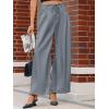 imageCicy Bell Womens Wide Leg Dress Pants Elastic High Waist Pleated Work Pants Business Casual TrousersGrey