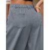 imageCicy Bell Womens Wide Leg Dress Pants Elastic High Waist Pleated Work Pants Business Casual TrousersGrey