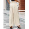 imageCicy Bell Womens Wide Leg Dress Pants Elastic High Waist Pleated Work Pants Business Casual TrousersKhaki