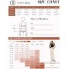 imageCicy Bell Womens Wide Leg Dress Pants Elastic High Waist Pleated Work Pants Business Casual TrousersLight Brown