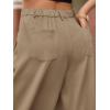 imageCicy Bell Womens Wide Leg Dress Pants Elastic High Waist Pleated Work Pants Business Casual TrousersLight Brown