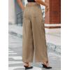 imageCicy Bell Womens Wide Leg Dress Pants Elastic High Waist Pleated Work Pants Business Casual TrousersLight Brown