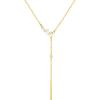 imageCicy Bell 18k Gold Plated Y Shaped Pendant Necklace for Women Marquise Cubic Zirconia Bar Dainty Long Chain Drop Necklace Trend Jewelry Gift 197quot  19quot ExtenderYellow Gold