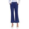 imageCicy Bell Womens Flare Capri Pants Elastic High Waisted Cropped Dress Pants Trousers Stretchy Work SlacksNavy