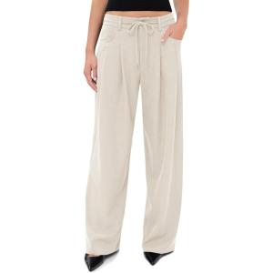 imageCicy Bell Womens Wide Leg Dress Pants Elastic High Waist Pleated Work Pants Business Casual TrousersKhaki