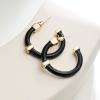 imageCicy Bell 18k Gold Plated Hoop Earrings for Women Drip Oil Enamel Huggie Hoop Earrings