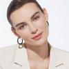 imageCicy Bell 18k Gold Plated Hoop Earrings for Women Drip Oil Enamel Huggie Hoop Earrings