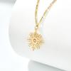 imageCicy Bell 18k Gold Plated Necklace for Women Princess Cubic Zirconia Dainty Pendant Necklace Trend Jewelry Gift 177quot  19quot ExtenderStyle BGold