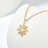 imageCicy Bell 18k Gold Plated Necklace for Women Princess Cubic Zirconia Dainty Pendant Necklace Trend Jewelry Gift 177quot  19quot ExtenderStyle BGold