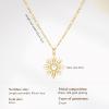 imageCicy Bell 18k Gold Plated Necklace for Women Princess Cubic Zirconia Dainty Pendant Necklace Trend Jewelry Gift 177quot  19quot ExtenderStyle BGold