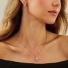 imageCicy Bell 18k Gold Plated Necklace for Women Princess Cubic Zirconia Dainty Pendant Necklace Trend Jewelry Gift 177quot  19quot ExtenderStyle BGold