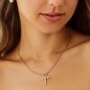 imageCicy Bell 18k Gold Plated Necklace for Women Princess Cubic Zirconia Dainty Pendant Necklace Trend Jewelry Gift 177quot  19quot ExtenderStyle DYellow Gold
