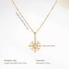 imageCicy Bell 18k Gold Plated Necklace for Women Princess Cubic Zirconia Dainty Pendant Necklace Trend Jewelry Gift 177quot  19quot ExtenderYellow Gold