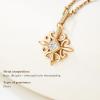 imageCicy Bell 18k Gold Plated Necklace for Women Princess Cubic Zirconia Dainty Pendant Necklace Trend Jewelry Gift 177quot  19quot ExtenderYellow Gold