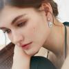imageCicy Bell Platinum Plated Dangle Earrings for Women Trendy Mother of Pearl Cubic Zirconia Shell Pearl Drop Earrings Jewelry GiftWhite Gold