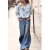 imageCicy Bell Womens Baggy Bell Bottom Jeans High Waisted Flare Barrel Wide Leg Stretchy Denim PantsBlue