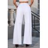 imageCicy Bell Womens Baggy Bell Bottom Jeans High Waisted Flare Barrel Wide Leg Stretchy Denim PantsWhite