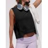 imageCicy Bell Womens Cropped Workout Tank Tops Summer Casual Sleeveless Sweatshirts Athletic Gym Crew Neck TeesBlack