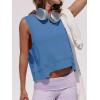 imageCicy Bell Womens Cropped Workout Tank Tops Summer Casual Sleeveless Sweatshirts Athletic Gym Crew Neck TeesBluish Grey