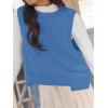 imageCicy Bell Womens Cropped Workout Tank Tops Summer Casual Sleeveless Sweatshirts Athletic Gym Crew Neck TeesBluish Grey