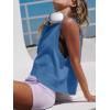 imageCicy Bell Womens Cropped Workout Tank Tops Summer Casual Sleeveless Sweatshirts Athletic Gym Crew Neck TeesBluish Grey