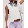 imageCicy Bell Womens Cropped Workout Tank Tops Summer Casual Sleeveless Sweatshirts Athletic Gym Crew Neck TeesWhite