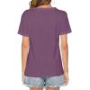 imageCicy Bell Womens Cute Sunflower Graphic T Shirts Letter Print Short Sleeve O Neck Summer Casual Cotton Tees Tops