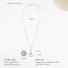 imageCicy Bell Womens Platinum Plated Station Chain Moonstone Pendant Necklace Gifts 177 with 2 Extender