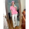 imageCicy Bell Womens Puff Sleeve Peplum Blouses Ruffle V Neck Summer Casual Tops Babydoll Loose Fit ShirtsPink