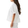 imageCicy Bell Womens Puff Sleeve V Neck Blouse Babydoll Peplum Tops Dressy Casual Pleated Loose Fit ShirtsWhite