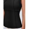imageCicy Bell Womens Ribbed Tank Tops Fitted Summer Dressy Casual Sleeveless Shirts Cute Crew Neck Basic TeeBlack
