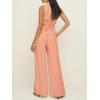 imageCicy Bell Womens Vest Sets Summer 2 Piece Outfits Button Crop Blazer Vest and Wide Leg Pant SuitsPink