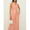 imageCicy Bell Womens Vest Sets Summer 2 Piece Outfits Button Crop Blazer Vest and Wide Leg Pant SuitsPink