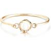 imageCicy Bell Womens Gemstone Bangle Bracelets 18k Gold Plated 28mm Zircon Crystal Bracelet Jewelry Gift for Her