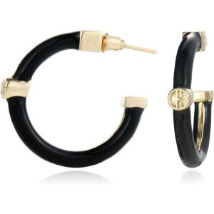 imageCicy Bell 18k Gold Plated Hoop Earrings for Women Drip Oil Enamel Huggie Hoop Earrings