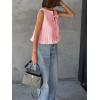 imageCicy Bell Womens Bow Front Tie Tank Tops Pleated Babydoll Top Sleeveless Cute Coquette Shirt Summer OutfitsLight Pink