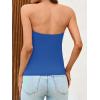 imageCicy Bell Womens Bow Strapless Tube Tops Cropped Summer Cute Fitted Y2K Going Out Bandeau Tank Tops Backless Corset ShirtsRoyal Blue