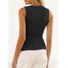 imageCicy Bell Womens Button Down Tank Tops Summer Sleeveless Vest Tops Trendy Ribbed Fitted Going Out ShirtsBlack