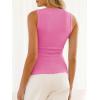 imageCicy Bell Womens Button Down Tank Tops Summer Sleeveless Vest Tops Trendy Ribbed Fitted Going Out ShirtsPink