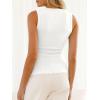 imageCicy Bell Womens Button Down Tank Tops Summer Sleeveless Vest Tops Trendy Ribbed Fitted Going Out ShirtsWhite