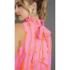 imageCicy Bell Womens Summer Halter Tank Tops Cute Bow Print High Neck Sleeveless Shirts Casual Loose Fit Flowy BlousePink
