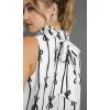 imageCicy Bell Womens Summer Halter Tank Tops Cute Bow Print High Neck Sleeveless Shirts Casual Loose Fit Flowy BlouseWhite